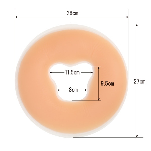 실리콘 원형 얼굴베개_1