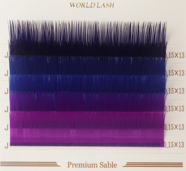 [WORLD LASH]컬러 MIX 블루계열 J컬 0.15mm_3