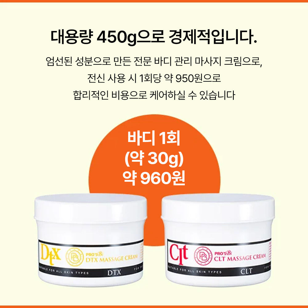 PROSBi [해외][프로즈비] CLT 마사지 크림 450g_4